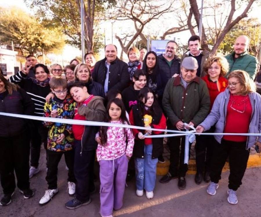 Renovaron la plazoleta Dr. Mario Dardo Aguirre en el corazón del barrio de La Tablada