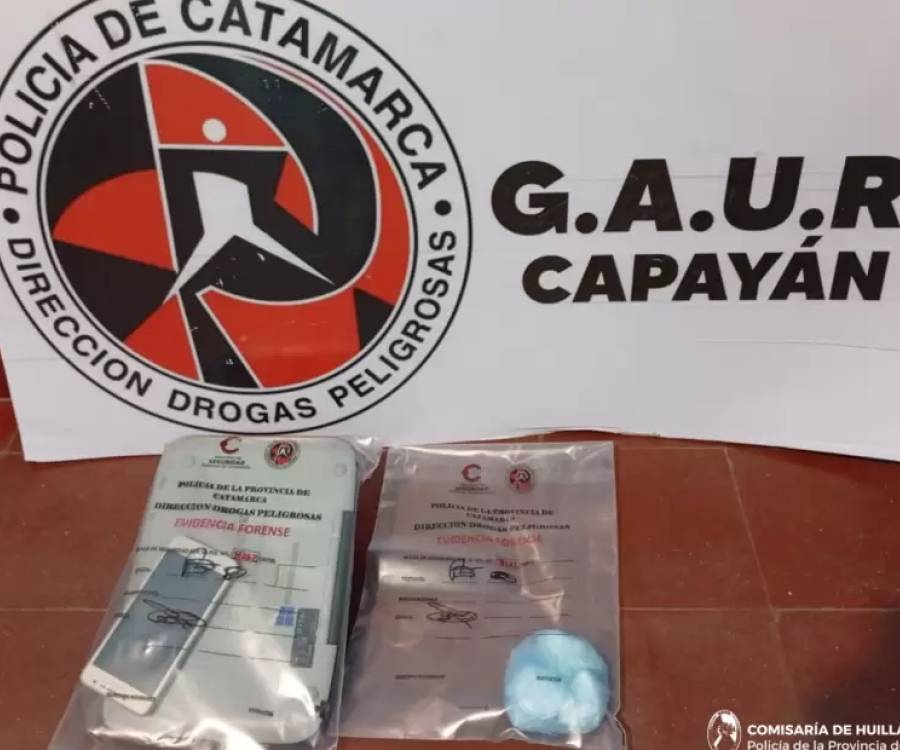 Detuvieron a un hombre que viajaba con cocaína en un colectivo