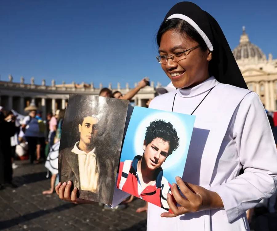 El Papa canonizó a Carlo Acutis y Pier Frassati