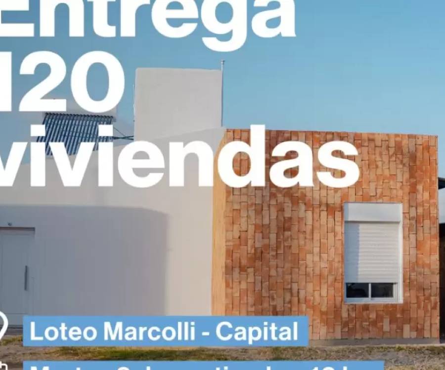 Hoy nueva entrega de 120 viviendas a familias catamarqueñas