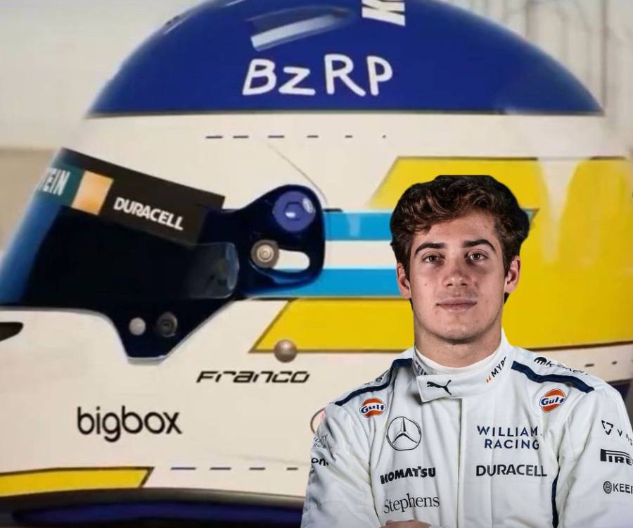 Diseñó un casco de Boca para Franco Colapinto y logró que lo firme un ídolo: “Busco demostrar mi admiración”