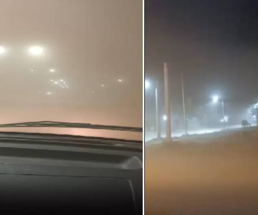 FUERTE VIENTO ZONDA AFECTO TODO EL VALLE CENTRAL