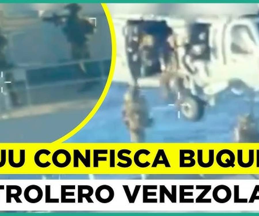 Estados Unidos incautó un barco petrolero frente a la costa de Venezuela