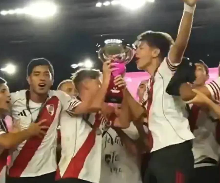 ¡Hay futuro! River se consagró campeón de la Messi Cup al derrotar por 2-0 a Atlético de Madrid