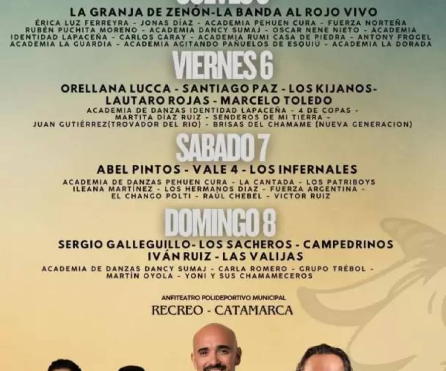 Festival del Cabrito 2026: conocé la cartelera completa de un evento inolvidable