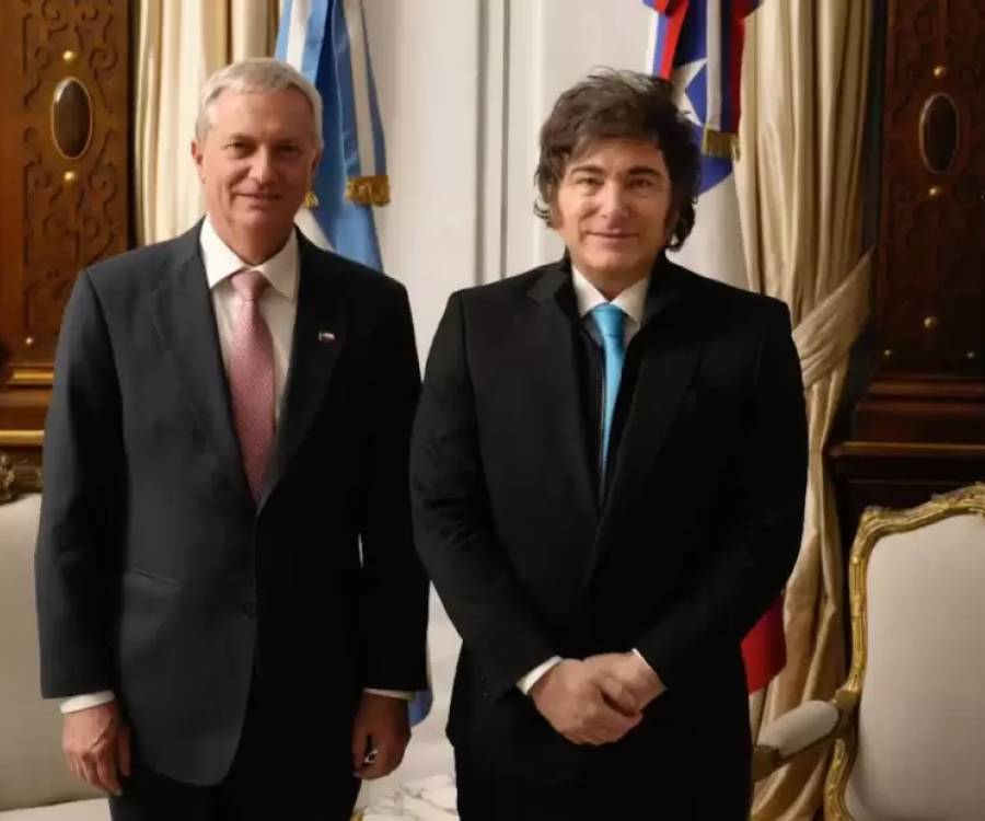 Milei recibió a Kast en Casa Rosada antes de la reunión de Gabinete