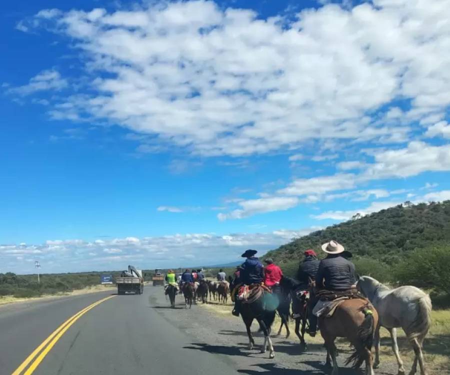 Jinetes de la Virgen del Valle: máxima precaución en el tránsito por las rutas