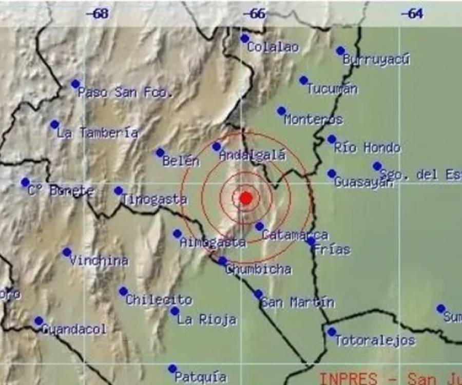 Un muy fuerte sismo de 4.5 grados sacudió Catamarca