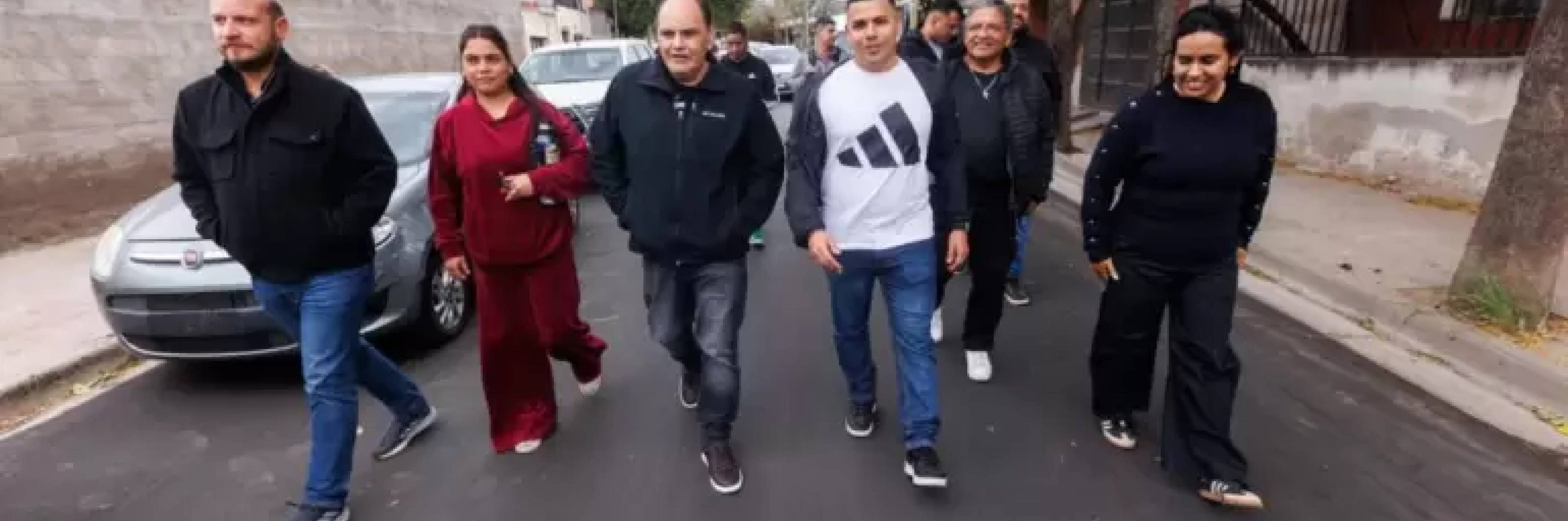 Saadi supervisó obras en el circuito 6 para mejorar la conectividad y los espacios comunitarios