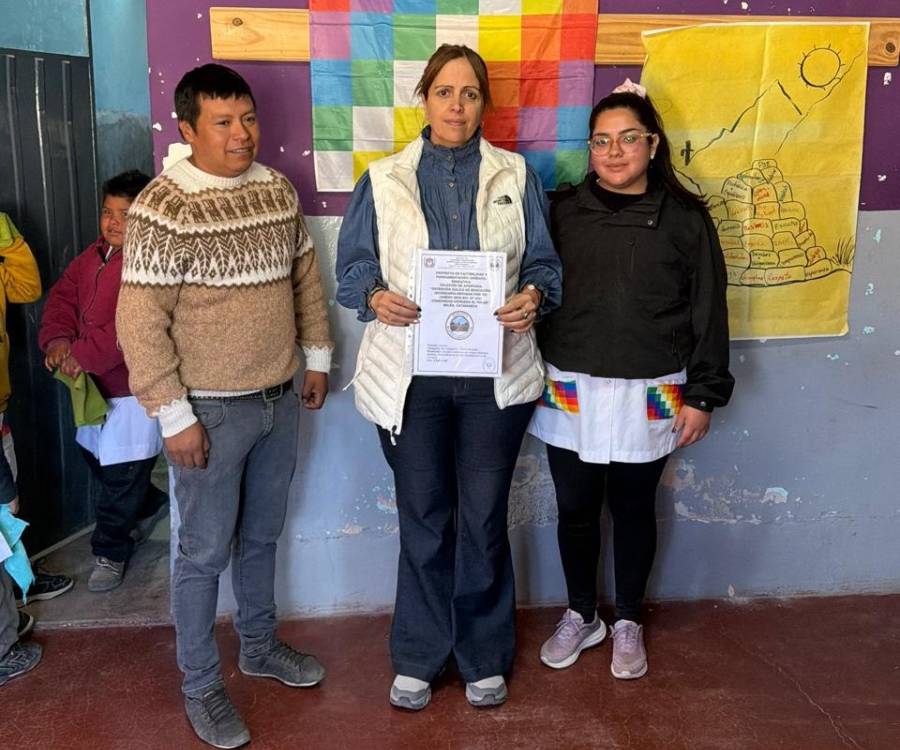 Paola Fedeli visitó El Tolar, en el  corazón del departamento Belén